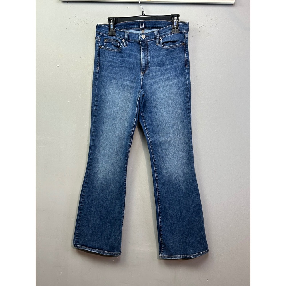 Gap Jeans Womens 10/30 Short Blue Denim Bootcut Mid Rise Stretch